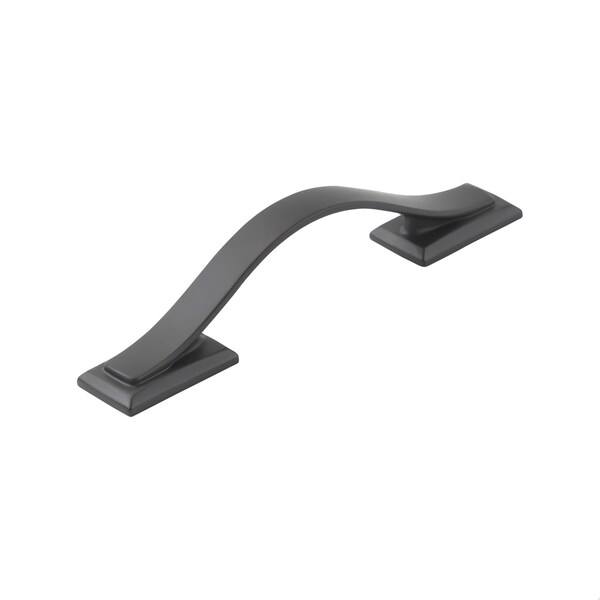 Hickory Hardware Dover Collection Pull 3 Inch Center to Center Matte Black Finish H078770MB - main